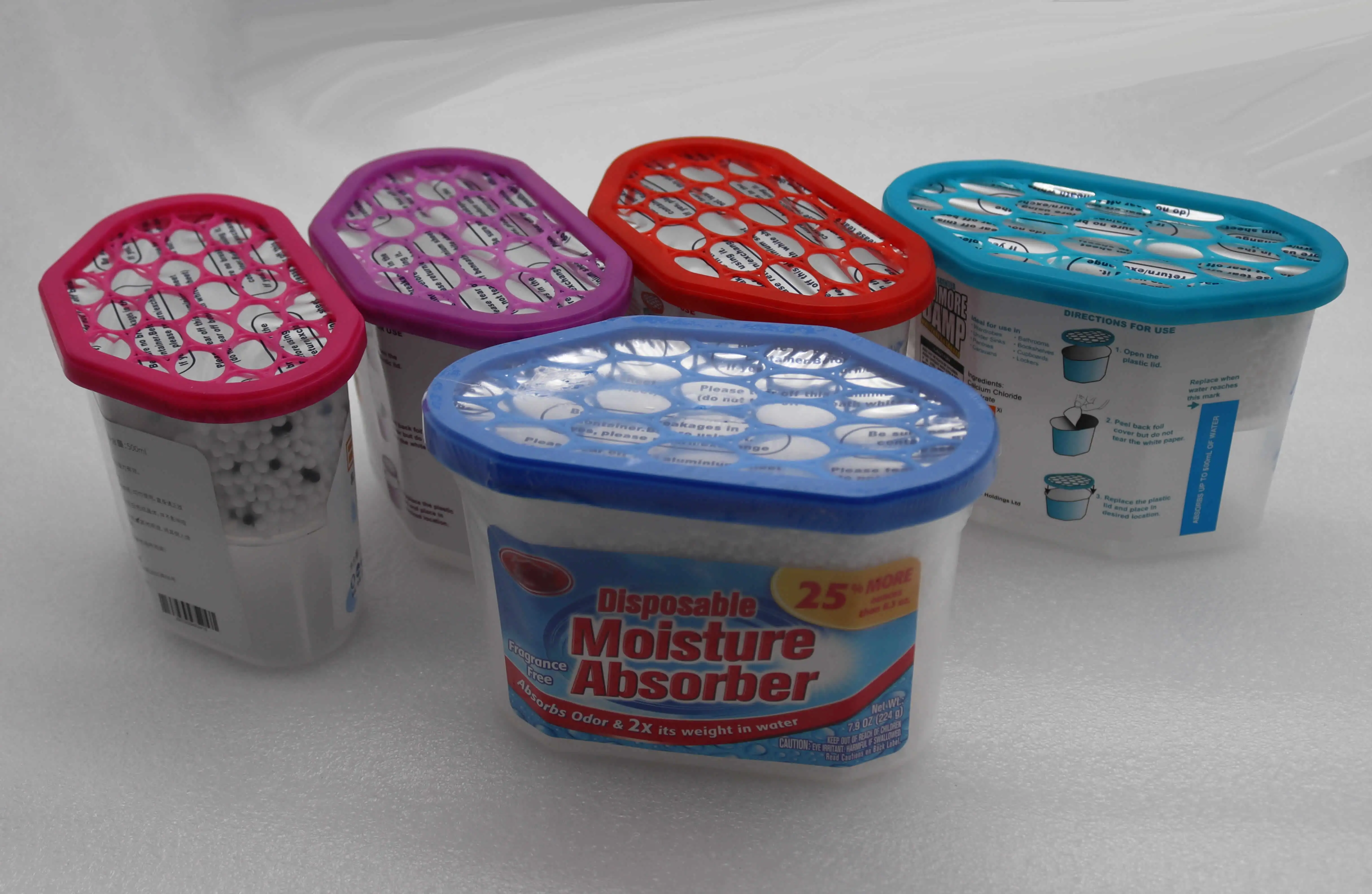 Household clothes green live disposable dehumidification moisture absorber hanging closet box for room