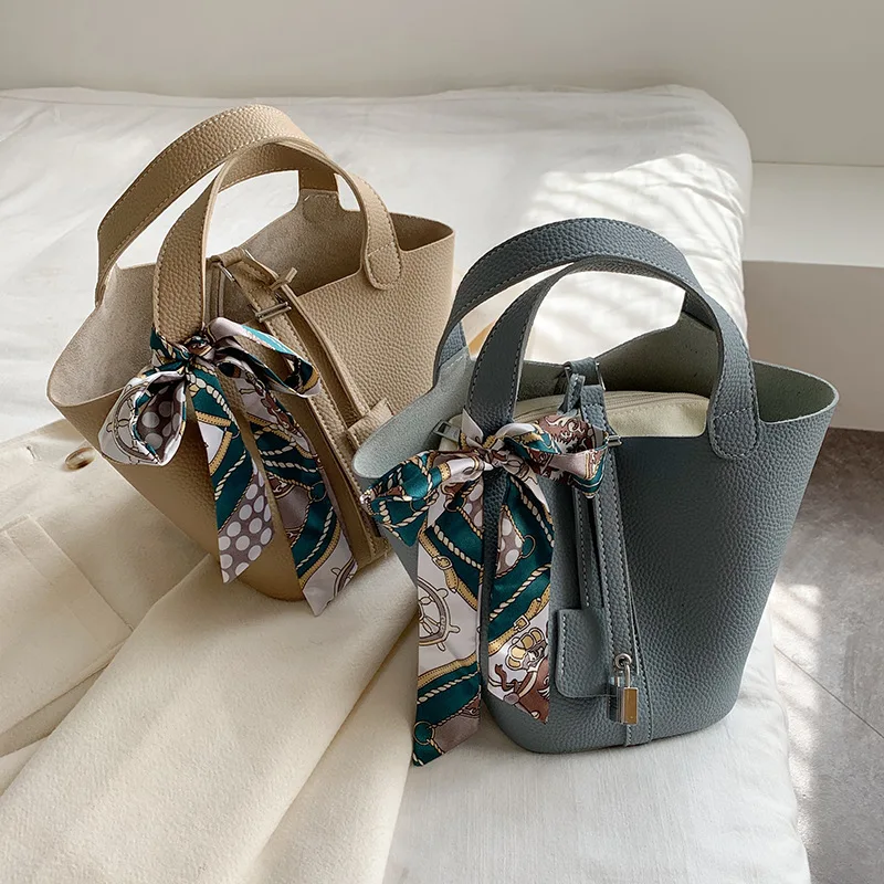 Elegance women crossbody handbags fashion bucket design lady shopping bags for girls