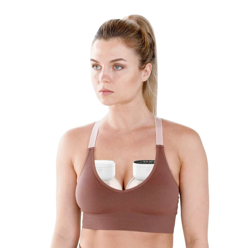 Electric Wireless Hands Free Breast Pump Hand-Held Wearable Breast Pump Breast Size Increase Vacuum Hand Pump