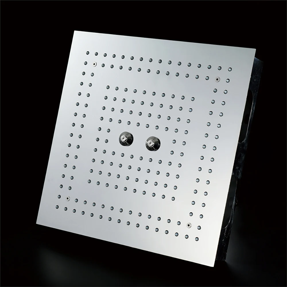 HIDEEP Wall Mounted Bathroom Hot Cold Shower Set Ceiling Shower Mixer Remote Control LED Light Three Functions Shower Faucet