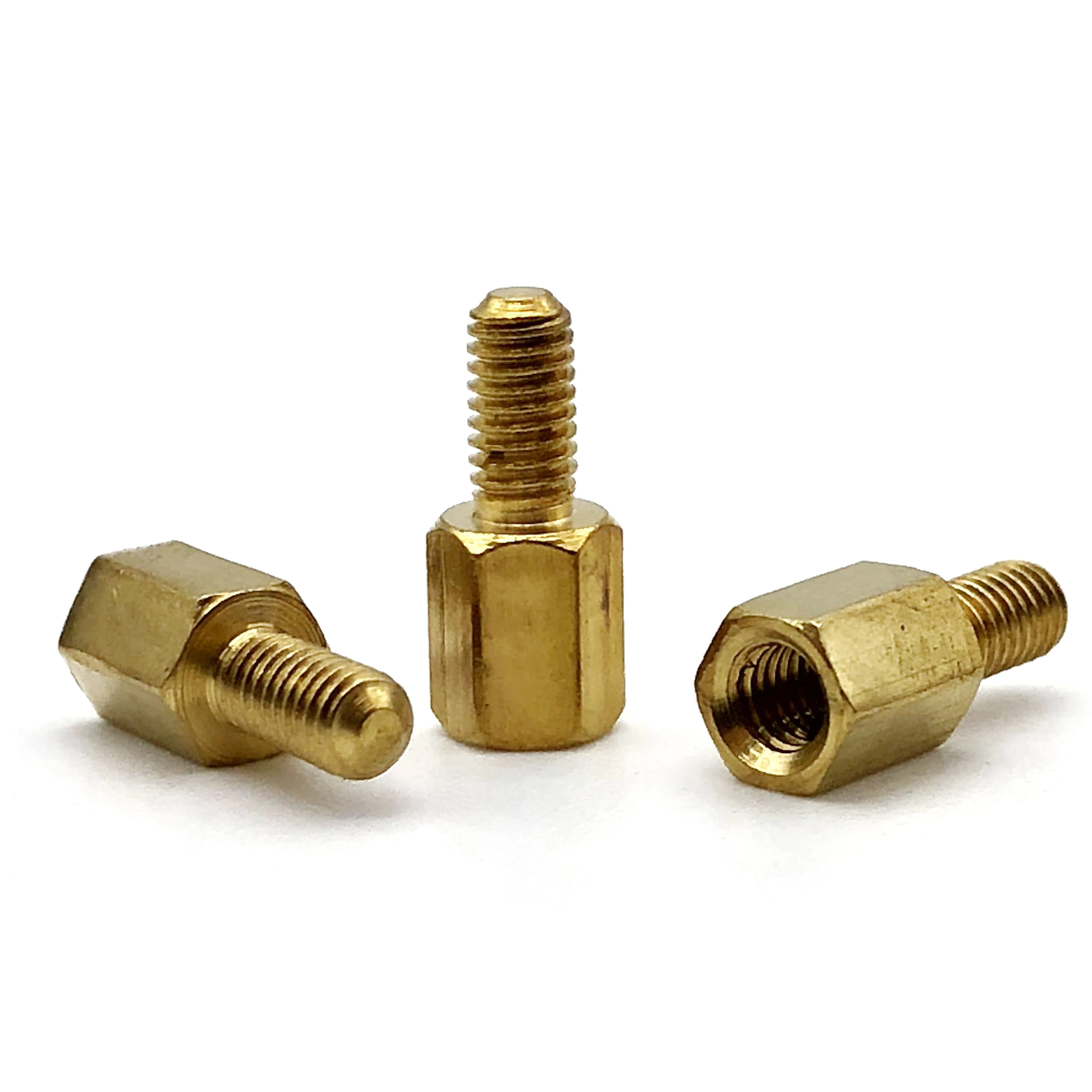 Brass stainless steel male female hex standoff pcb screw nut m/f threaded gold hexagon spacer M2 M2.5 M3 M4 M5 standoff spacers