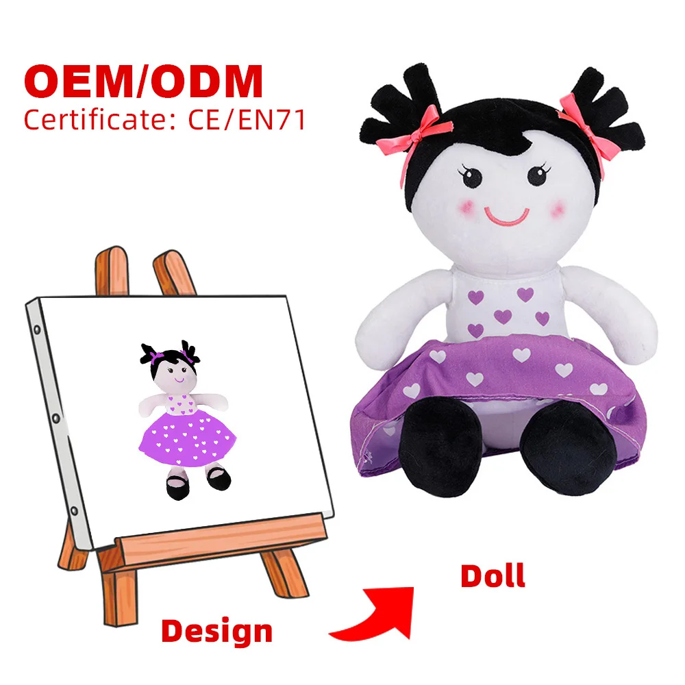 Newly New design Little girl Bag Custom Plush Cartoon Bag Personalized Plush Bag For Girls Adorable Toys