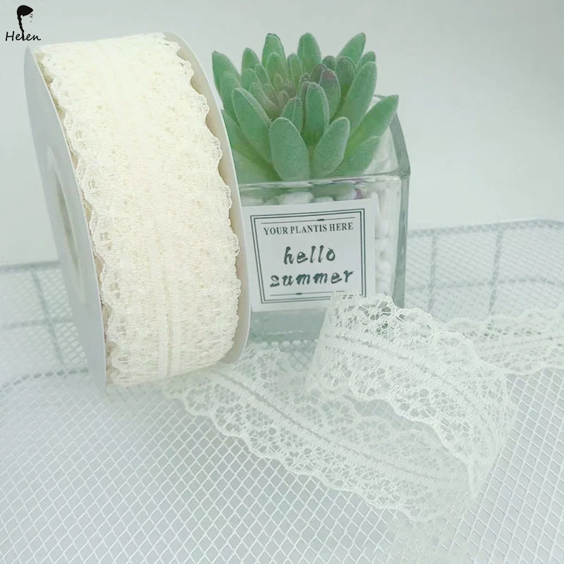 Lace Ribbon For flower garlands bows weddings wrapping crafts  DIY Birthday Gift Wrapping decorations