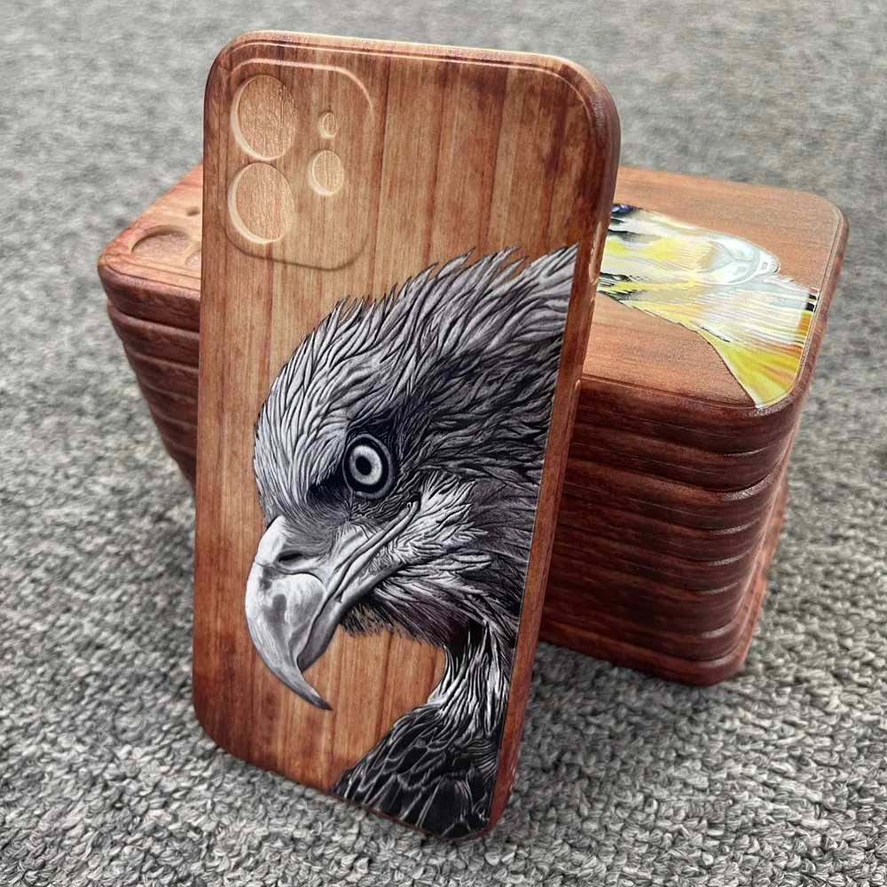 Wood Texture Customized UV Print Soft TPU Silicon Phone Case For iPhone 12 12 Pro 12 Pro max Mirror Case