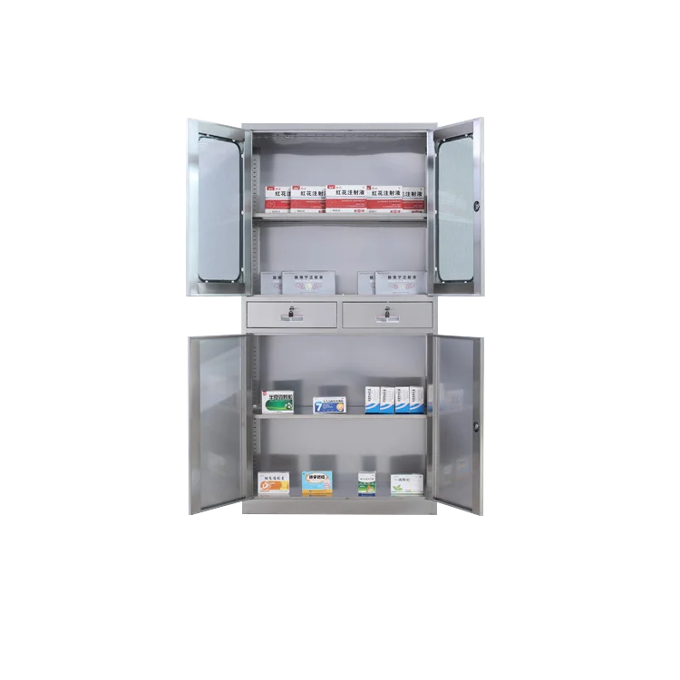 Office Metal Tall Garage Storage cabinet Adjustable Shelves Locking 4 Doors steel cupboard Filing Cabinet