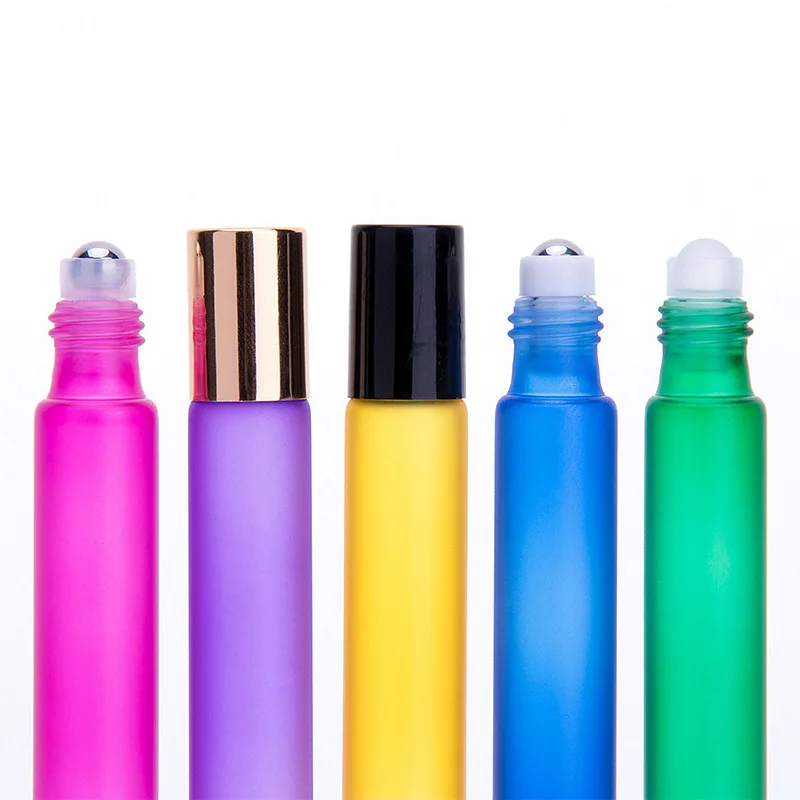 
Empty stainless steel roller ball 10ml essential oil roll on bottle 