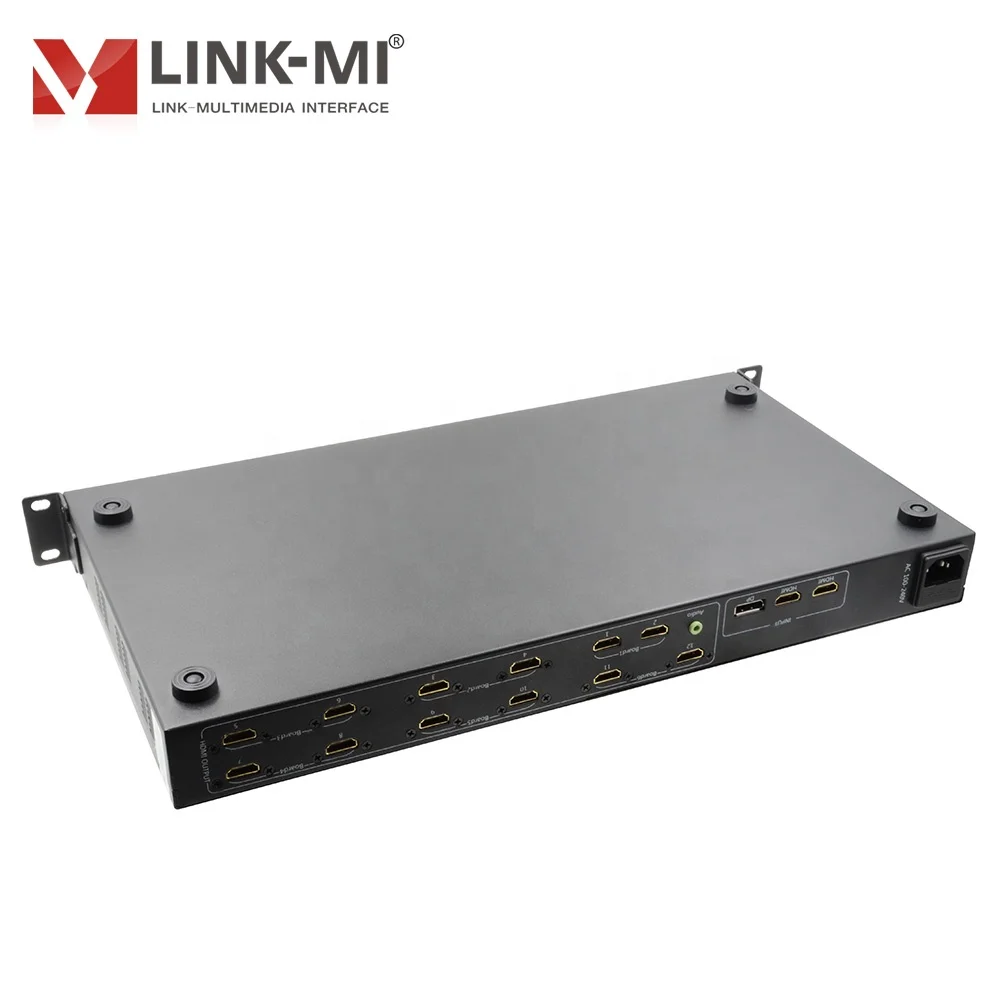 LINK-MI UHD 3X4 3x3 3x2 4K2K Video Wall Controller 3840x2160 Video Wall Processor Mobile signal + HDMI + DP Input 12 HDMI Output