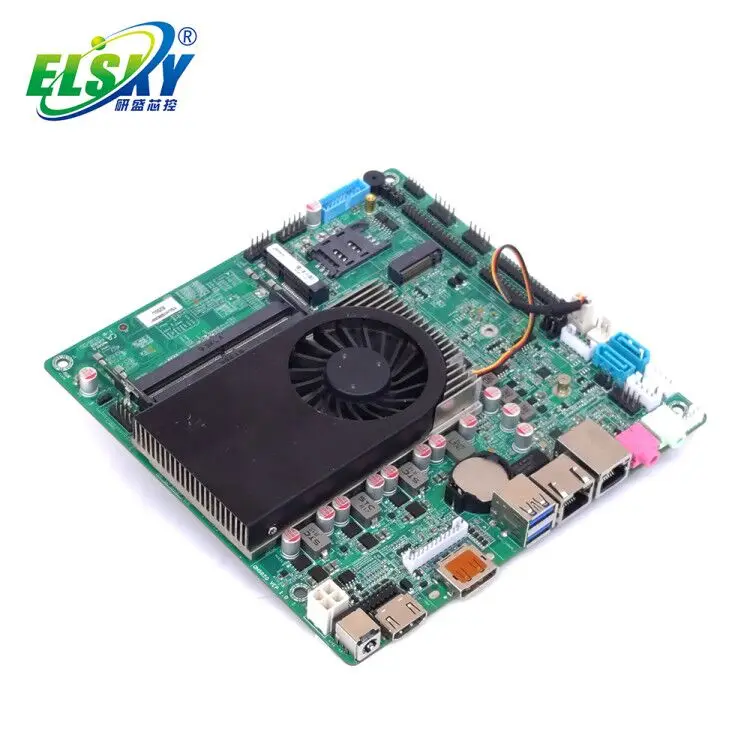 ELSKY QM9850 8-е поколение ядер I5 материнская плата четырехъядерный процессор 2LAN 6COM GPIO LVDS HD-MI VGA с вентилятором In-tel