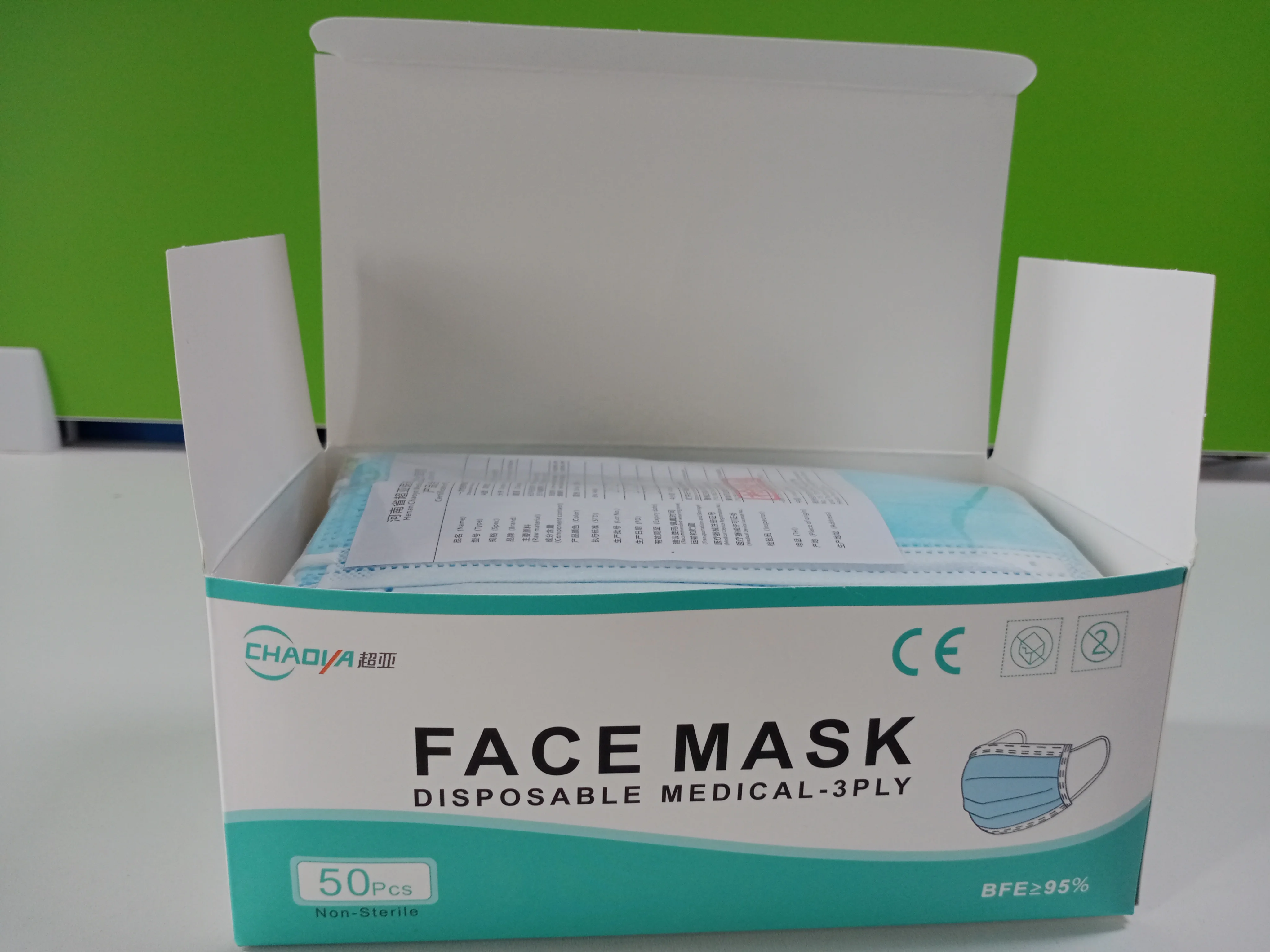 EN14683 Custom Wholesale protective disposable surgical Black kids mask 3 ply medical face mask for CE