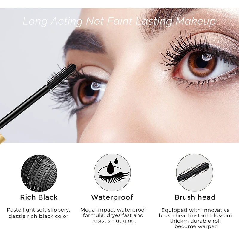 4D leghtening Long lasting crown waterproof mascara