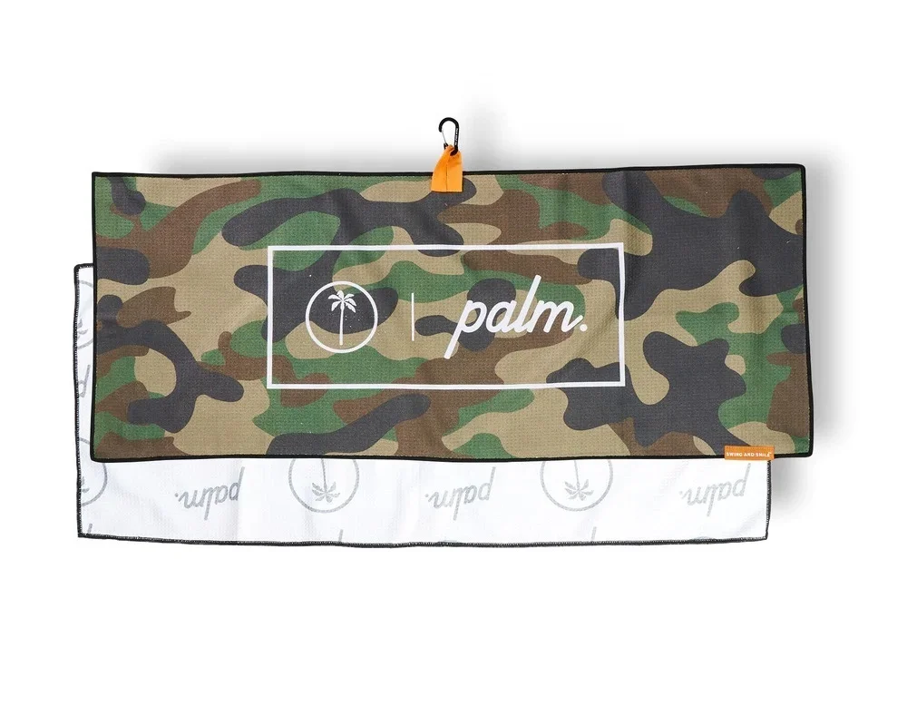 Custom Logo Design Microfiber Golf Sports Gym Beach Towel Waffle Texture Microfiber Golf Towel For Sports