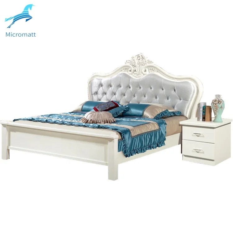 Bedroom Set Furniture Frame King Modern Luxury pine Double Bed