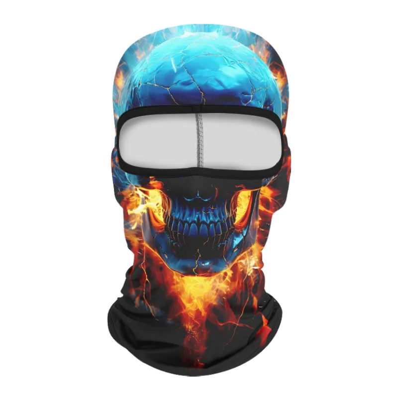 Top Sale Outdoor Sports  Ice Silk Mask Monster head wear Motorcycle Riding Head Cover Skull Cycling Balaclava