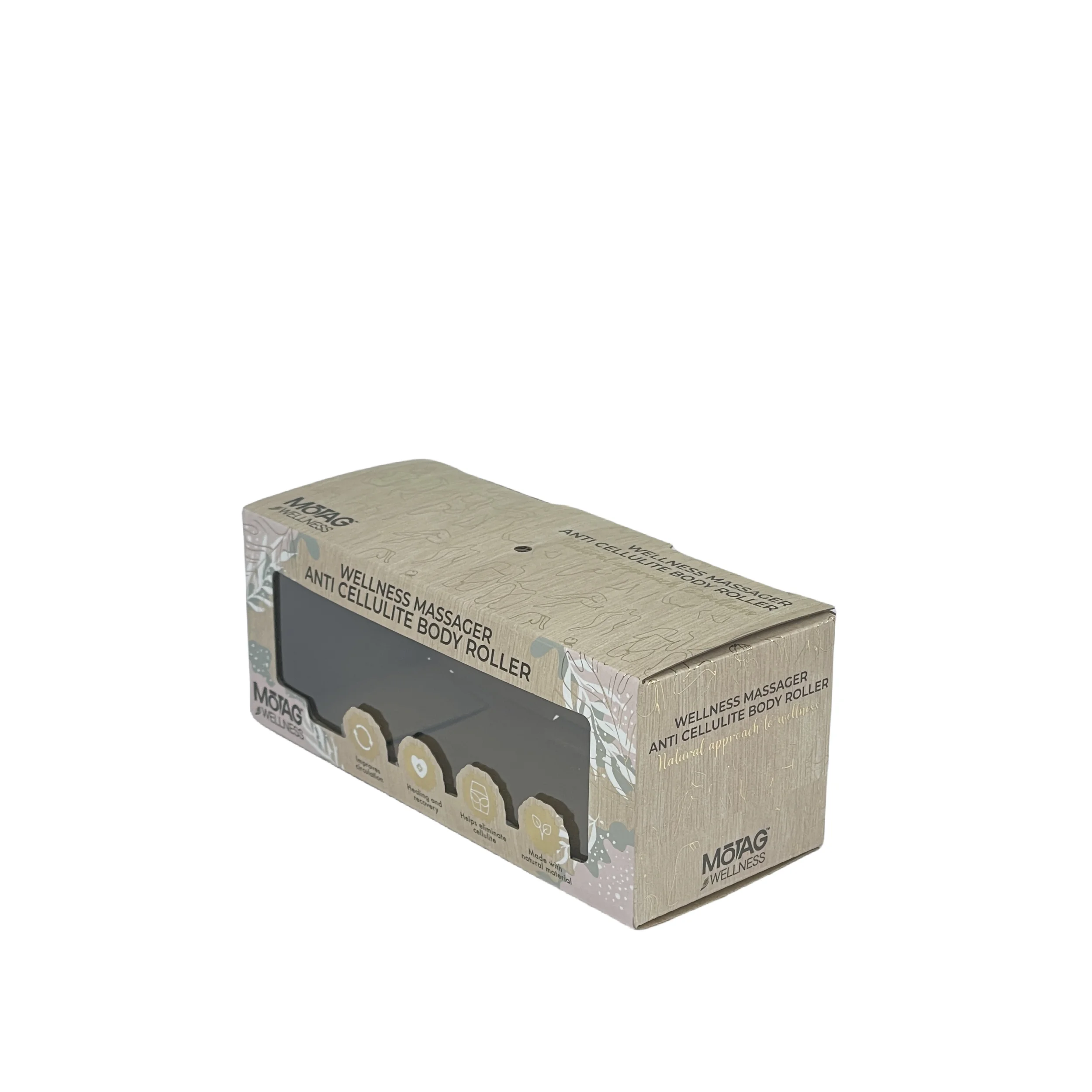 Custom recyclable corrugated paper boxes packing with PVC window Wholesale screw nail packaging box