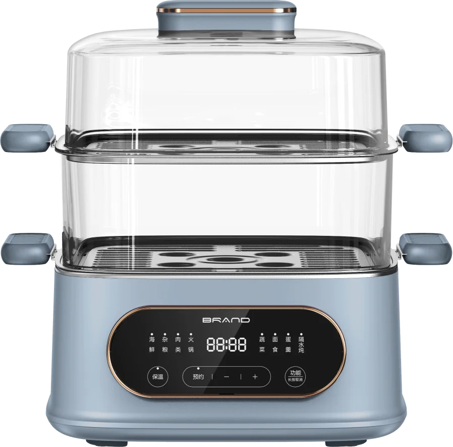 patented design hot selling 9.0L big capacity steamboat pot multi-layers slow stew pot multi color body digital control