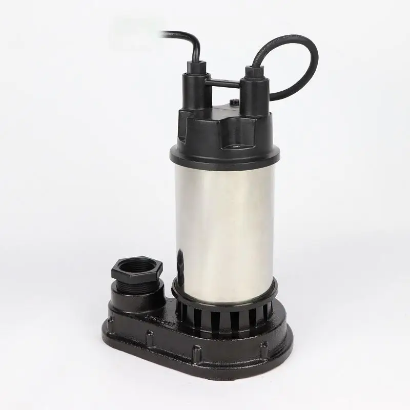 Waste Water Solutions Flood Control Electric Stainless Steel Submersible Water Sump Pump With Float Switch