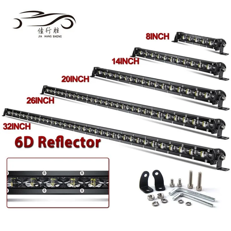 JHS super bright LED light bar 12V work lights auto accessories 14/32/38/50 Inch 4x4 240w offroad light bars for car