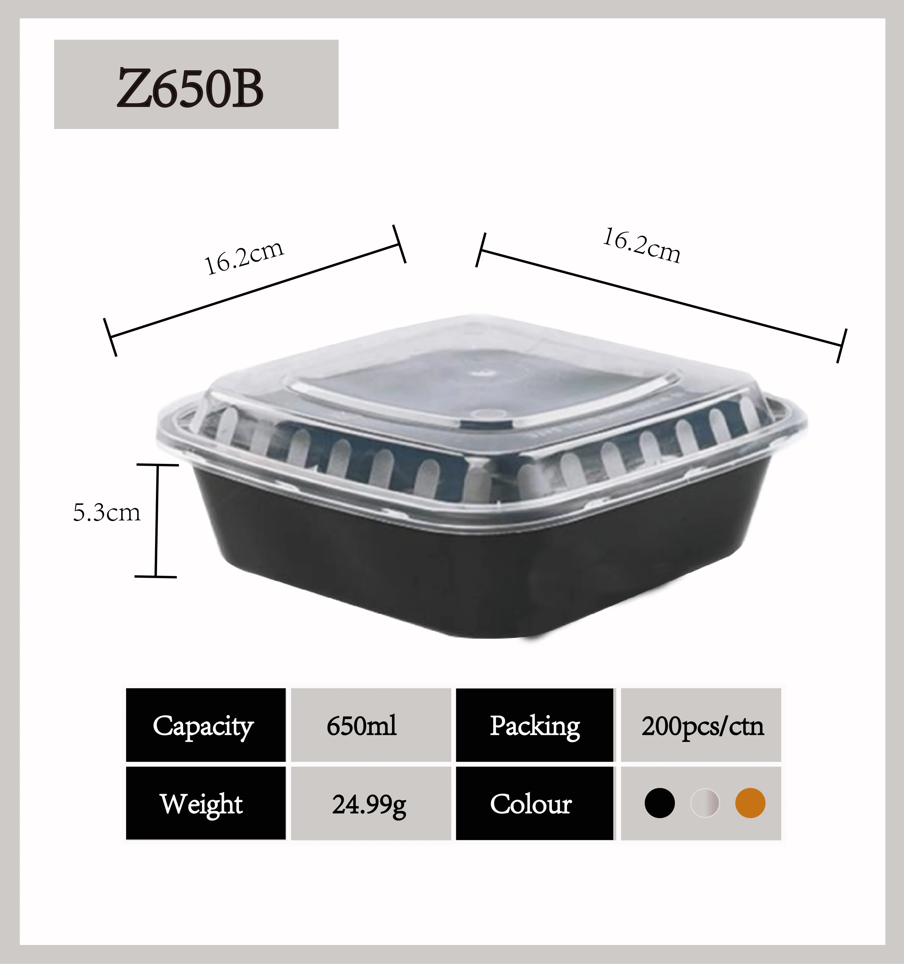 650ml square Take Away Clear Microwave PP Plastic Bento Salad Food Disposable Lunch Box With lids food grade take out container