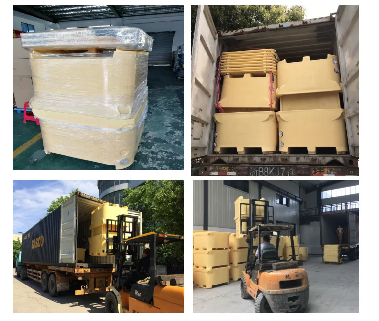 Custom 400L 600 L800L 1000L large Rotomolding Cooler Box for outdoor sea fishing