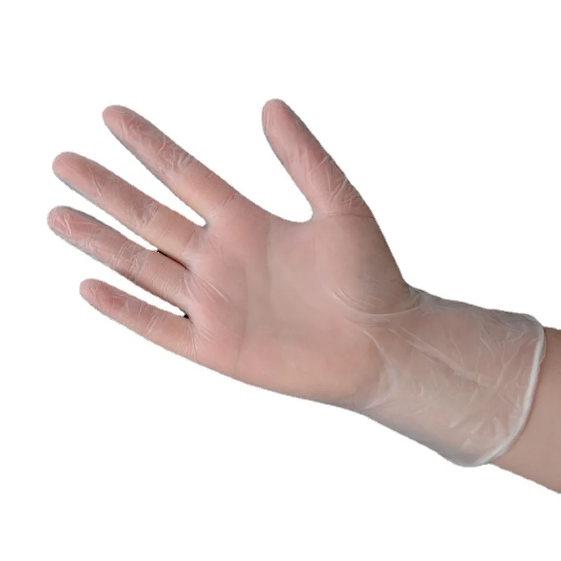 Disposable PVC Gloves Micro Elastic Transparent Cosmetic Dental Industrial Rubber Gloves protection Waterproof Labor protection