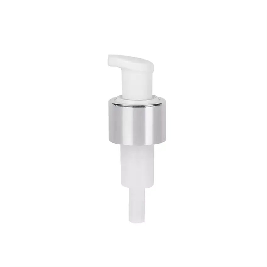 Custom Logo Smooth Aluminium Cosmetic Lotion Cream Sprayer Liquid Dispense Treatment Pump for Eco-Friendly