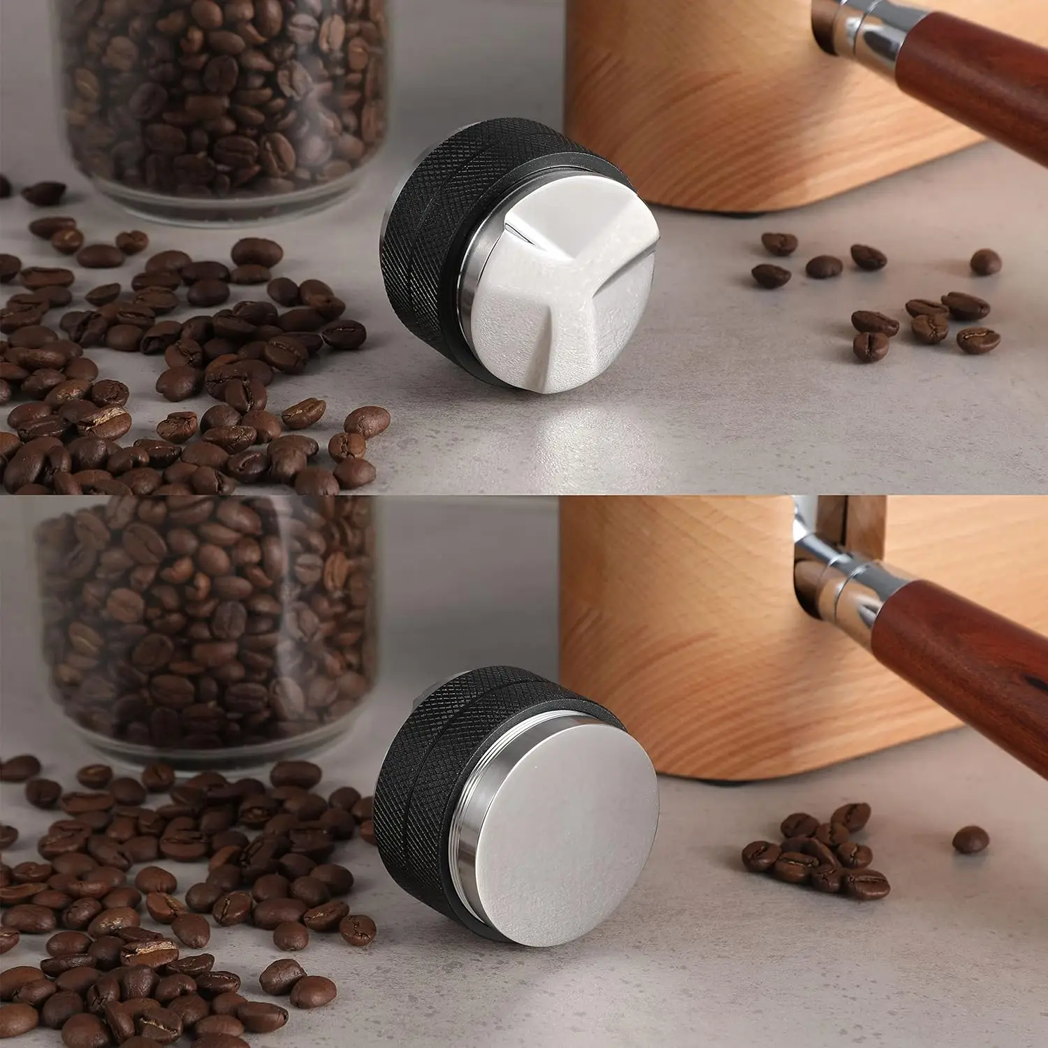 Распределитель кофе 53 мм с двойной головкой подходит для регулируемой глубины рук эспрессо