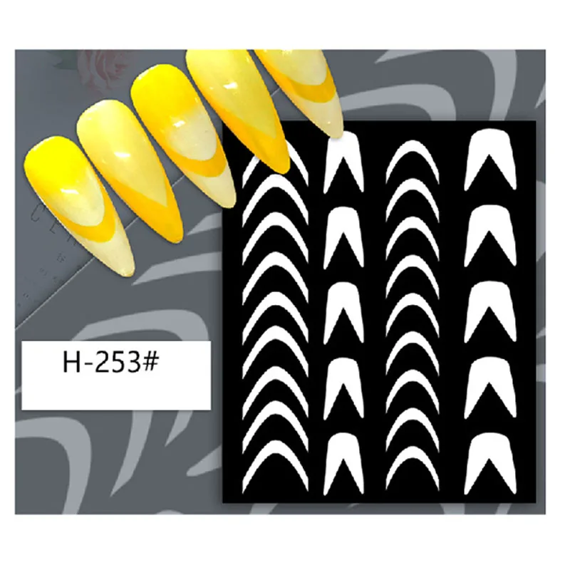 Nail Supplies Popular butterfly moon bear 3d nail sticker Nail Art Hollow spray painting stickers