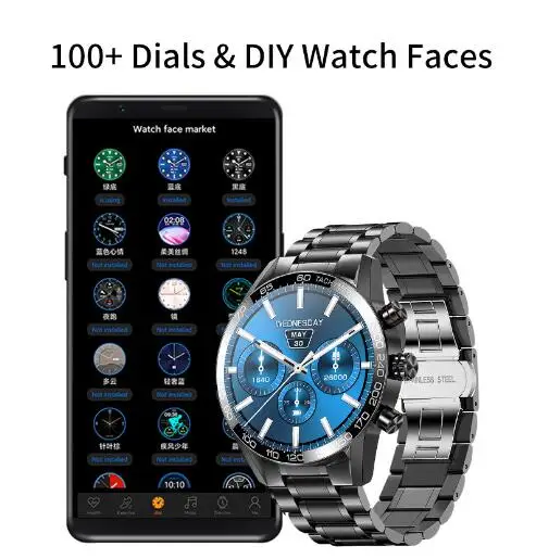 2022 LIGE NFC Smart Watch Men 360*360 Full Touch Sports Fitness Watches Waterproof Smartwatch for Calling