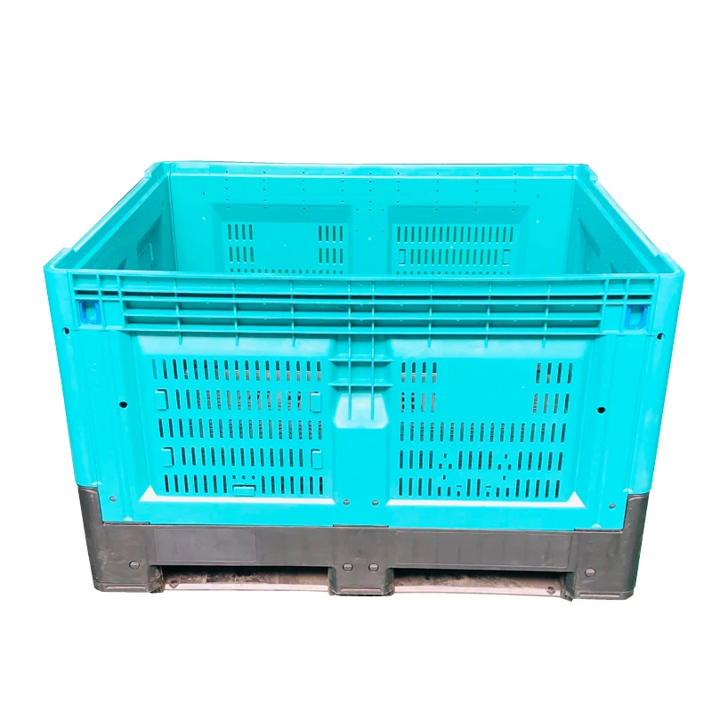 Heavy-duty agricultural mesh plastic pallet boxes Stackable plastic boxes bulk containers
