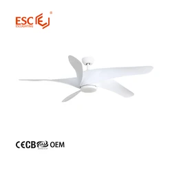 Wholesale Natural Style ABS 5 blades Decorative Ceiling Fan With Light