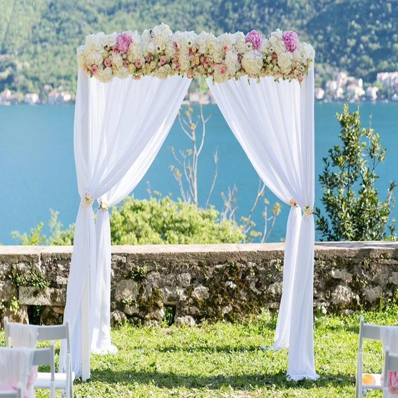 Оптовая продажа, алюминиевые портативные и регулируемые трубы и драпировки, наборы труб и свадебных драпировок