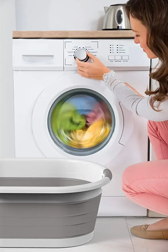 Хит продаж складная корзина для белья цветная пластиковая