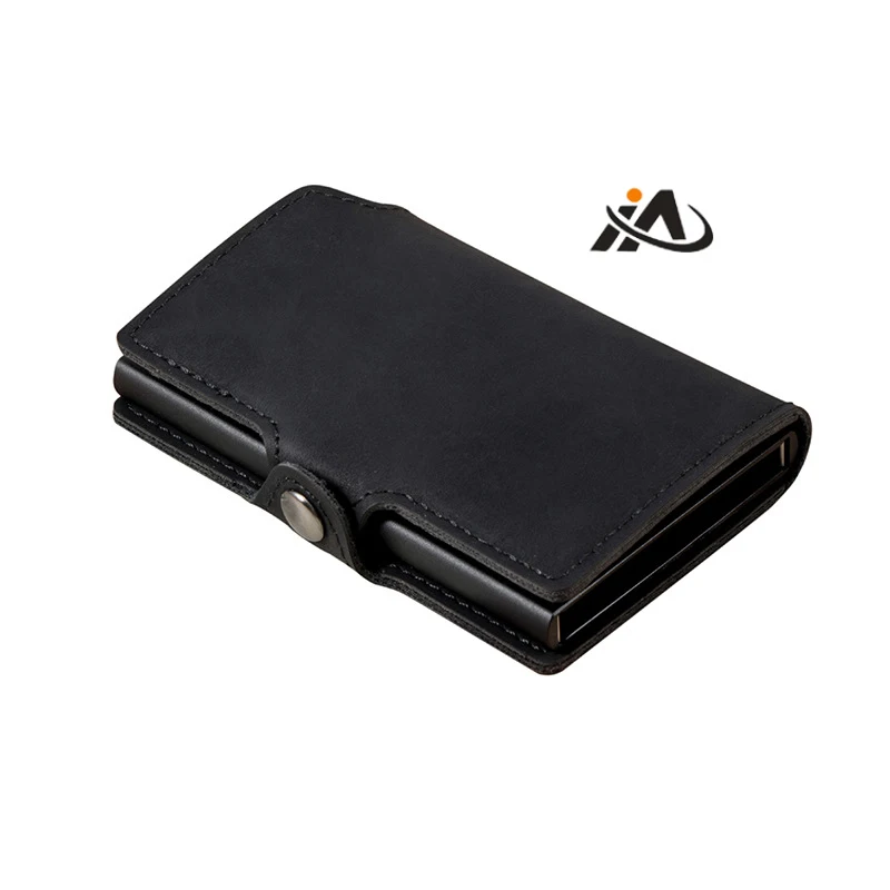 Newest Fashionable Smart Pop Up  Smart Wallet RFID Metal Blocking Automatic Card Holder for Men