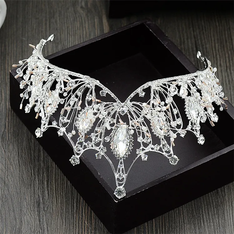 Fashion Tiara Crown Headband Wedding Bridal Hand Made Hair jewelry Tiaras and Crowns for Women Headdress