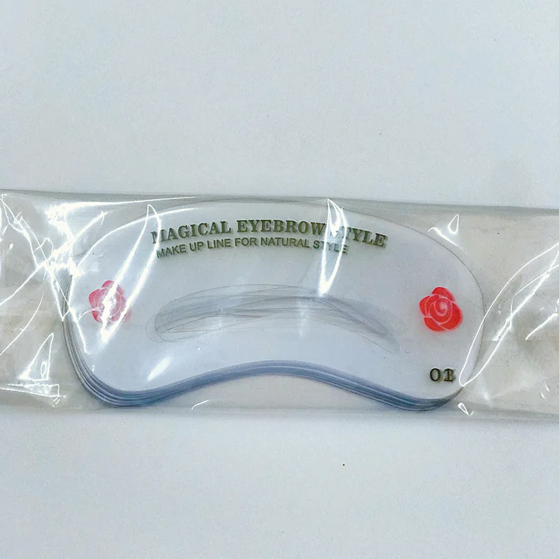 10 Styles Reusable Template Eyebrow Drawing Card Brow Make-Up Stencil Grooming Shaping Assistant