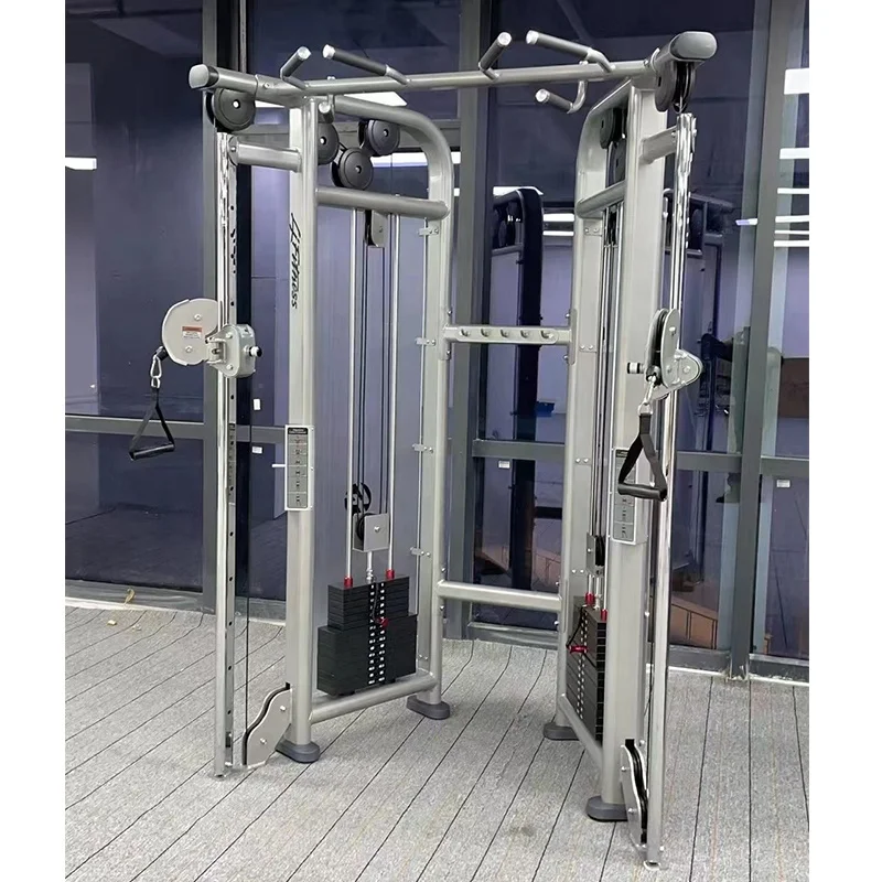 Commercial indoor new design dual adjustable pulley system functional trainer gym fitness machine