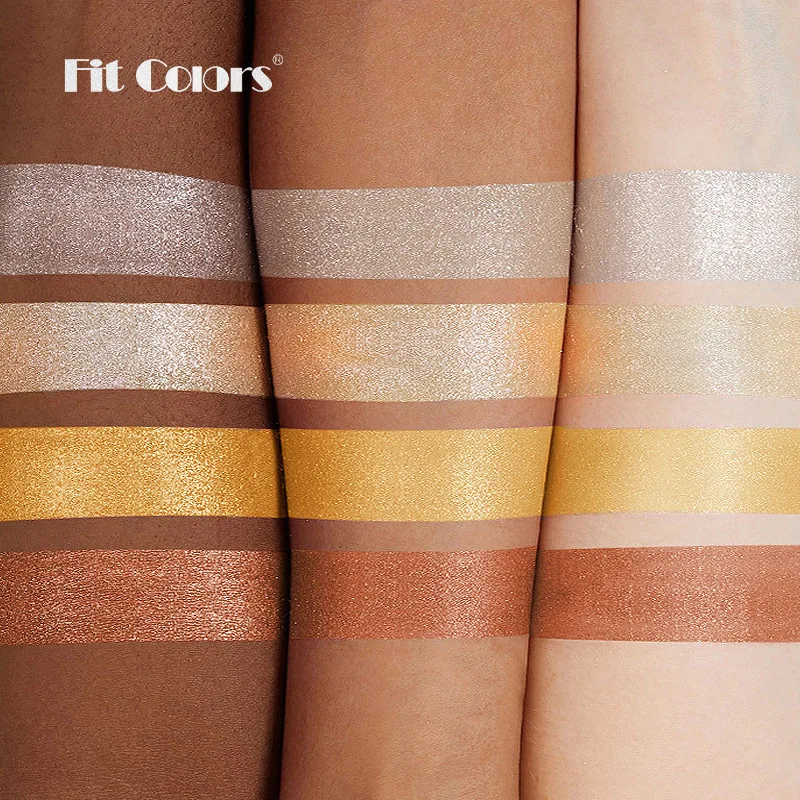 Private Label 4-color 3D Carved Plum High Disc Body Brightening Face Highlight Nose Shadow Solid Contouring Powder Custom Logo