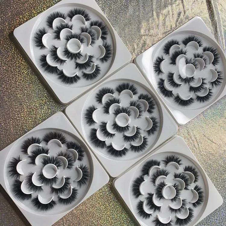 
Our Top Quality private label Make Your Own Brand Long Fluffy Siberian false eyelashes 25MM real mink fur 3d mink eyelashes 