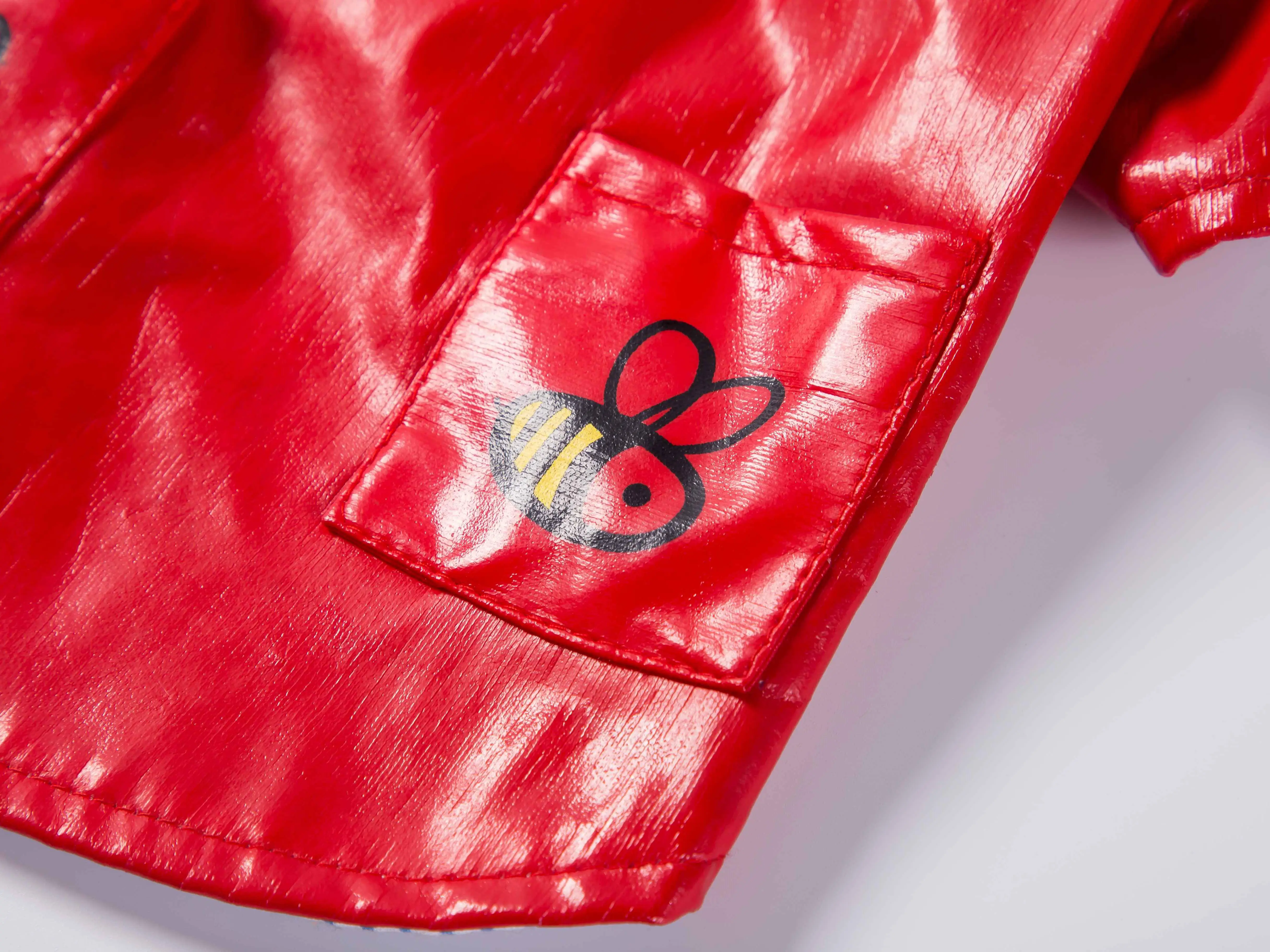 Waterproof fabric animal embroidery pattern can be customized pet raincoat