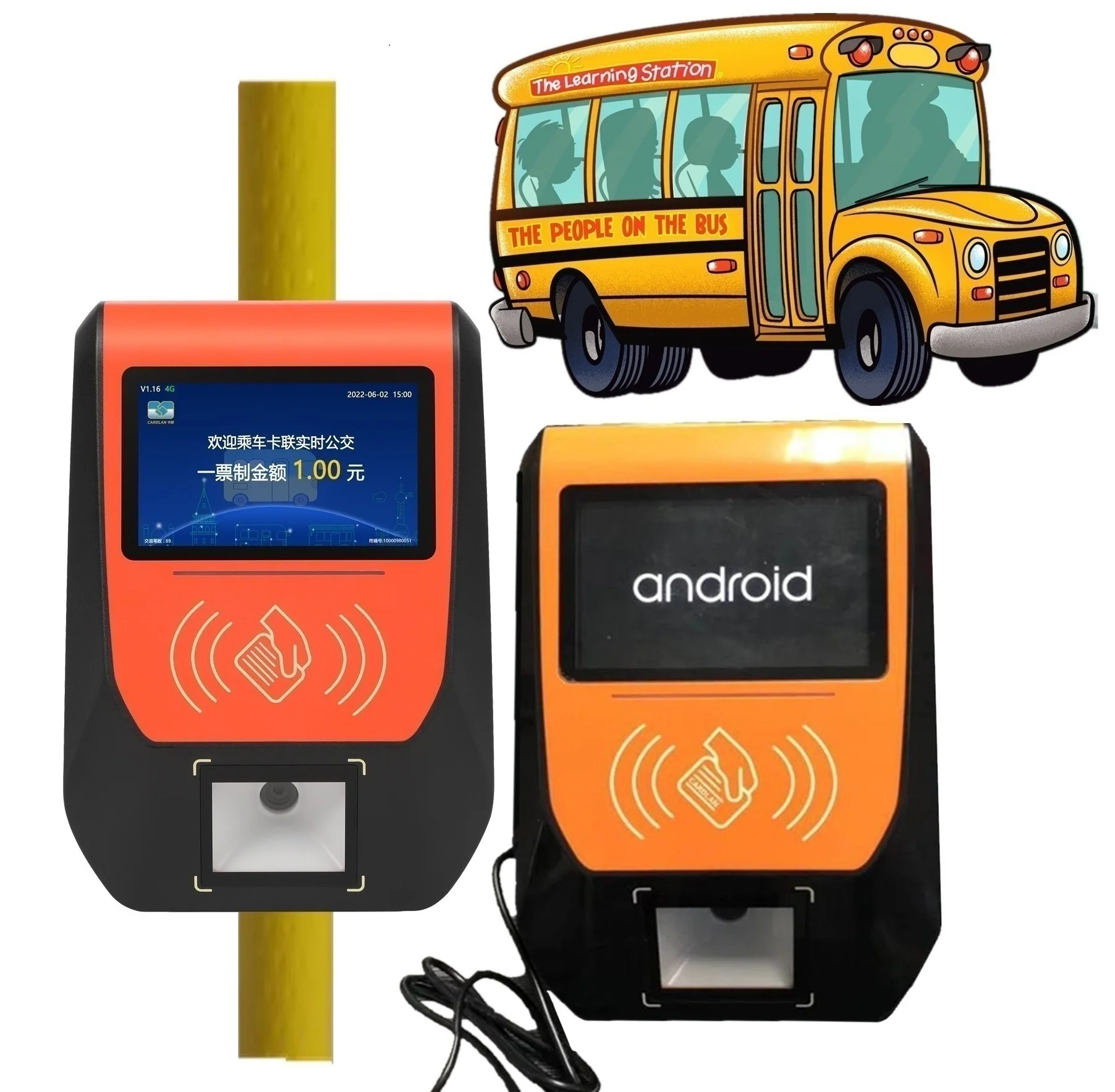 Wireless Bus smart NFC POS/nfc card Machine contactless RFID card reader