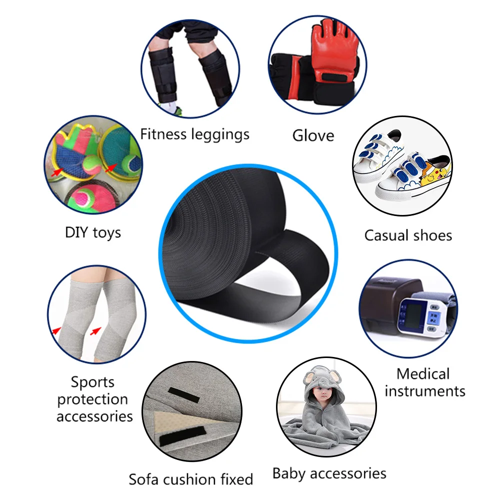 Jiehuan Eco-friendly Soft Velcroes Self Adhesive Tape Producer Customized Injection Hook and Loop Velcroes Tape for Medical