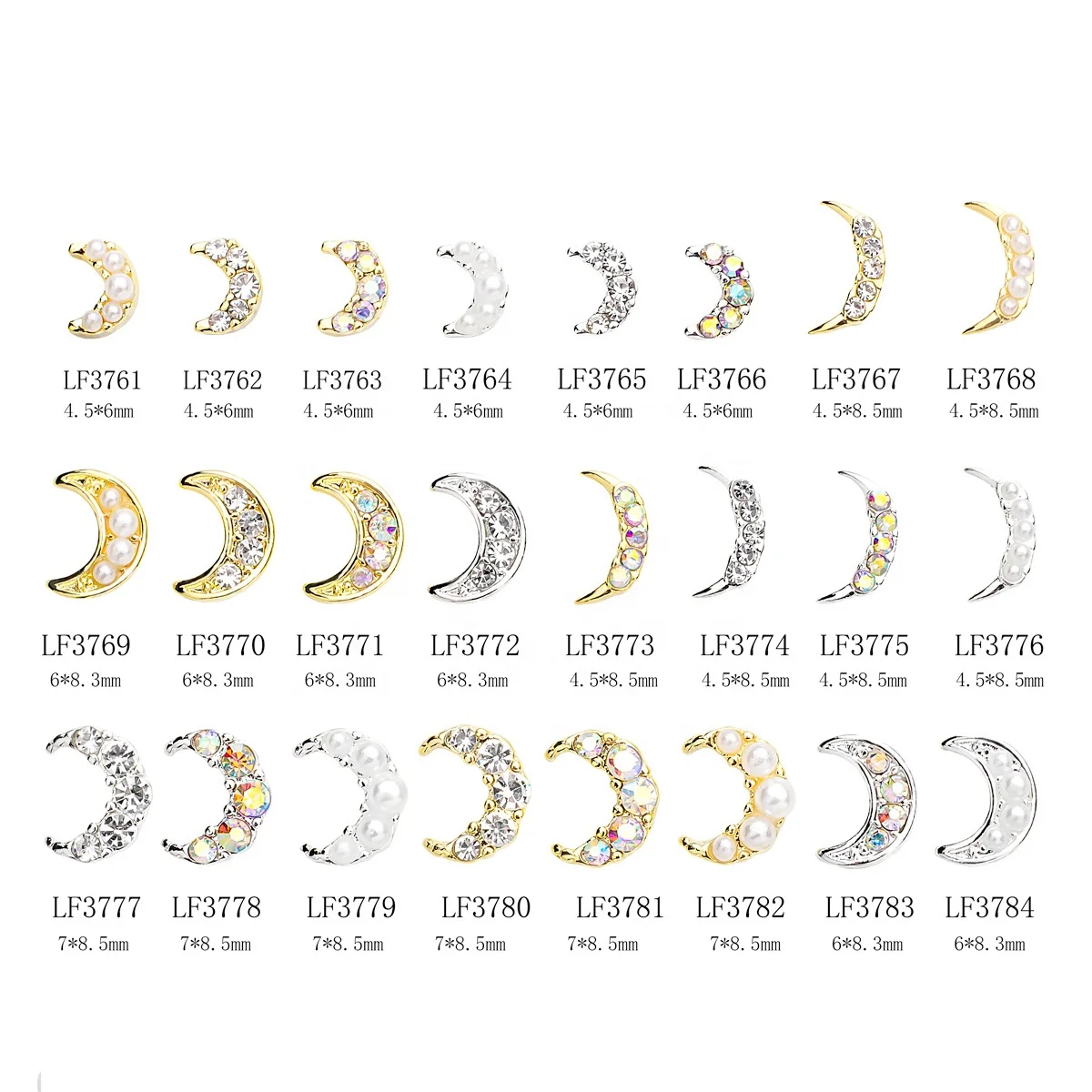 Nail Art High Quality Nail Crystals Luxury Alloy Diamond Jewelry for Nail Charms Decoration Accessories