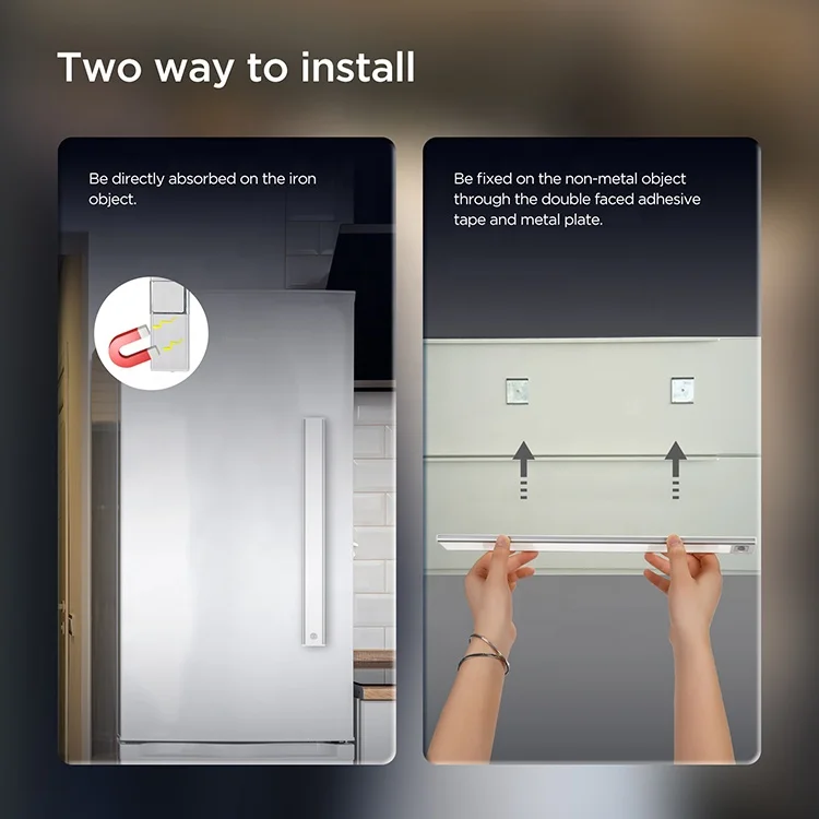 Decovolt Hot Sale Portable Warm White Rechargeable LED Light 2W Wardrobe Light Sensor Lighting