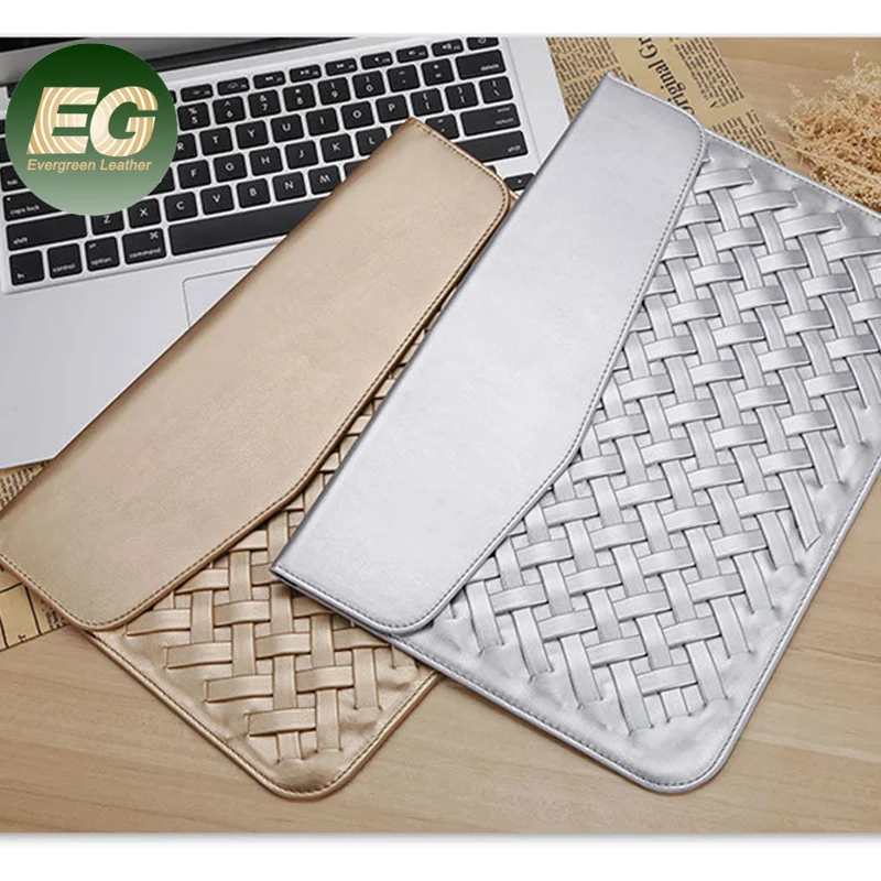 Sh2030 Wholesale for Tablet Cover Customized Sleeve Bag Luxury Custom PRO Computer Quilted Pu Leather Woven Laptop Case