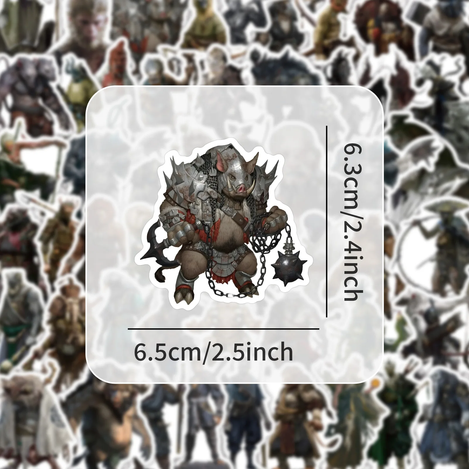 50pc/bag Hot Video Game Black Myth Wukong Custom Sticker Set Creative Anime Phone Case Guitar Water Bottle Laptop Stickers Sheet