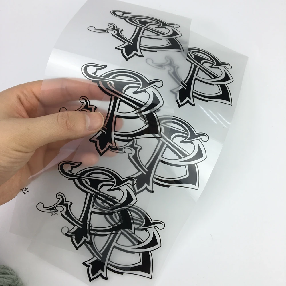 Custom 3m reflective heat transfer vinyl sticker for clothing
