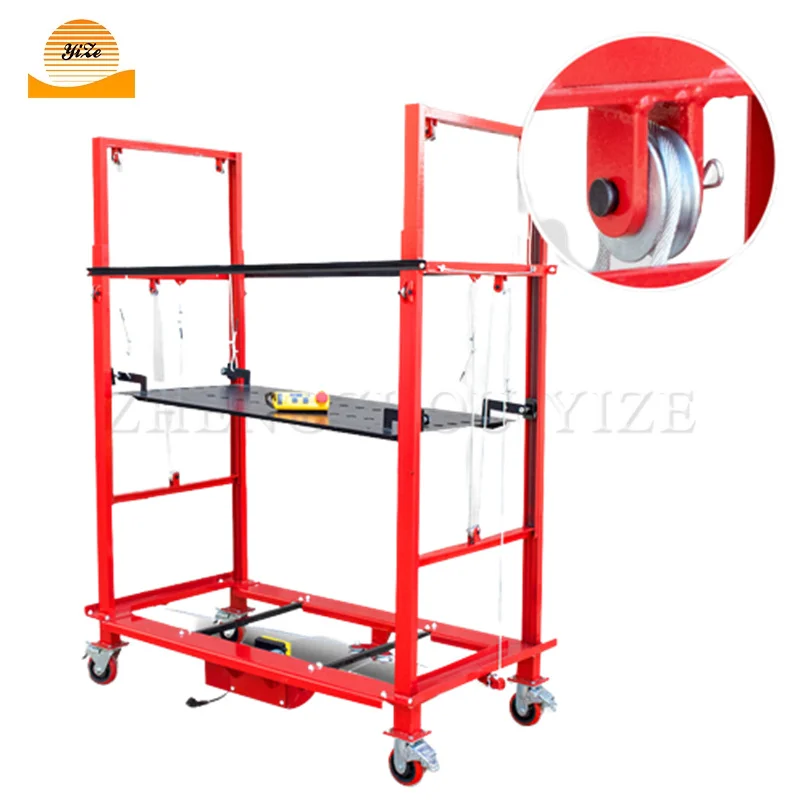 electric lifti automatic electric lifting scaffolding mobile Wire rope/Chain multiple models folding scaffolding load 500 kg