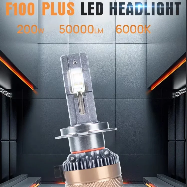 Xenplus 200W 50000LM LED Car Lamp 9005 9006 9012 12V 360 Auto Fog Light Kit Canbus Accessories H3 H11 H7 H4 LED Headlight Bulb