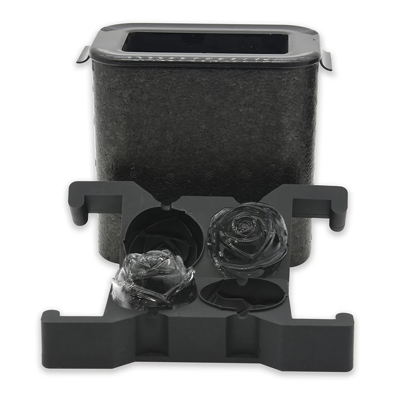 Форма для льда в форме розы Прозрачная форма 2 полости не содержит Бисфенол А силиконовая виски