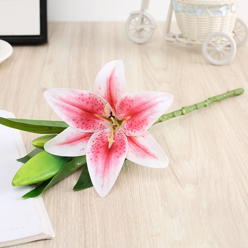 Wholesale Real touch Artificial Calla Lily in Bulk Lily Flower Pu Tropical Lily Decoration Flower